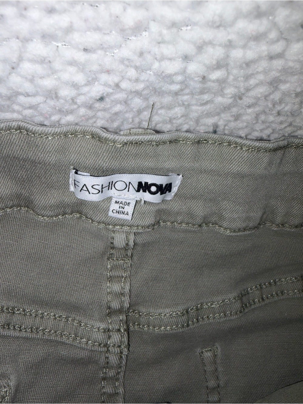 Fashion Nova Olive Utility Mini Skirt with Ring Details - Picture 4 of 7